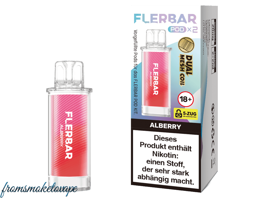 Alberry Flerbar POD E-Zigarette, 2 Stück Packung