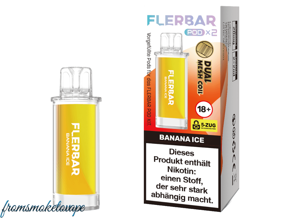 Flerbar POD Banana Ice E-Zigarette mit Verpackung