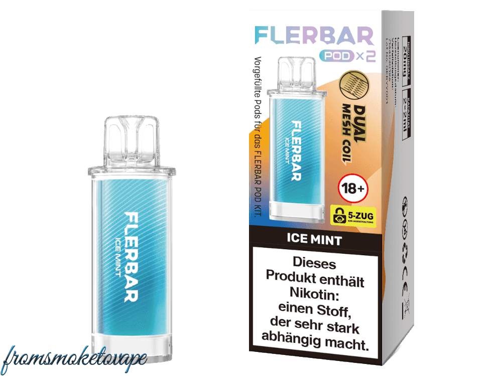 Ice Mint - Flerbar POD, 2 Stück, E-Zigaretten