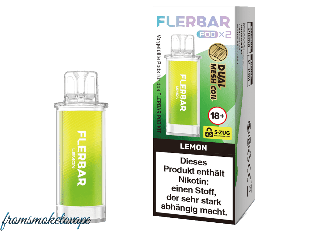 Lemon - Flerbar POD E-Zigarette, 2 Stück Packung