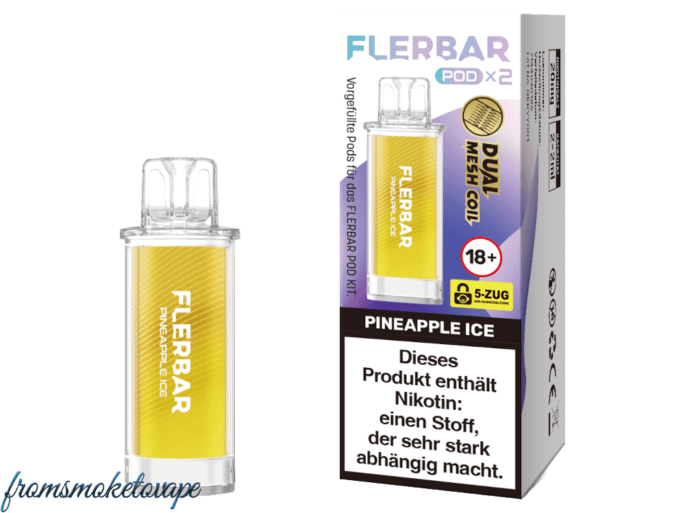 Pineapple Ice Flerbar POD E-Zigarette, 2 Stück Packung