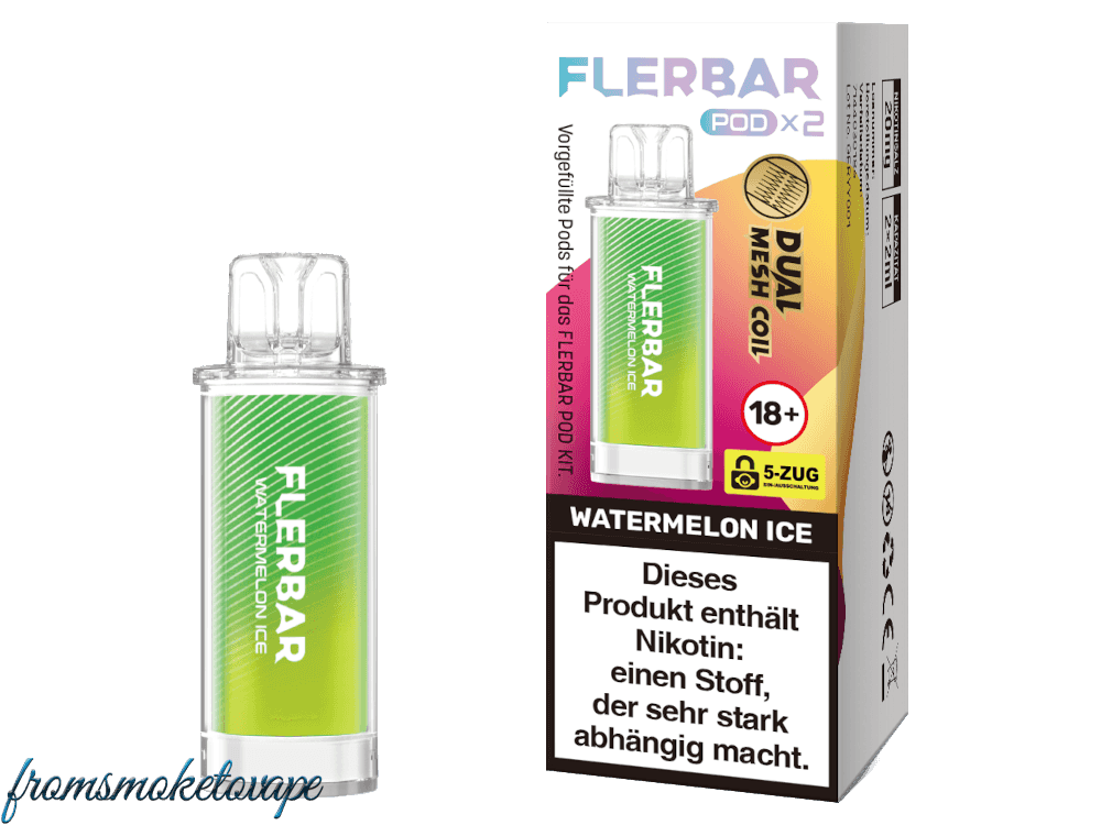 Flerbar POD Watermelon Ice E-Zigarette 2 Stück