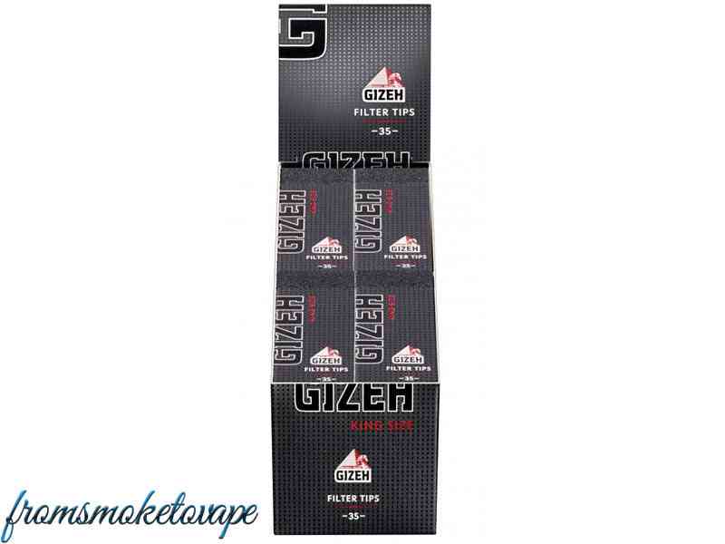 Gizeh Black Filter Tips Display, 24 Hefte je 35 Blatt