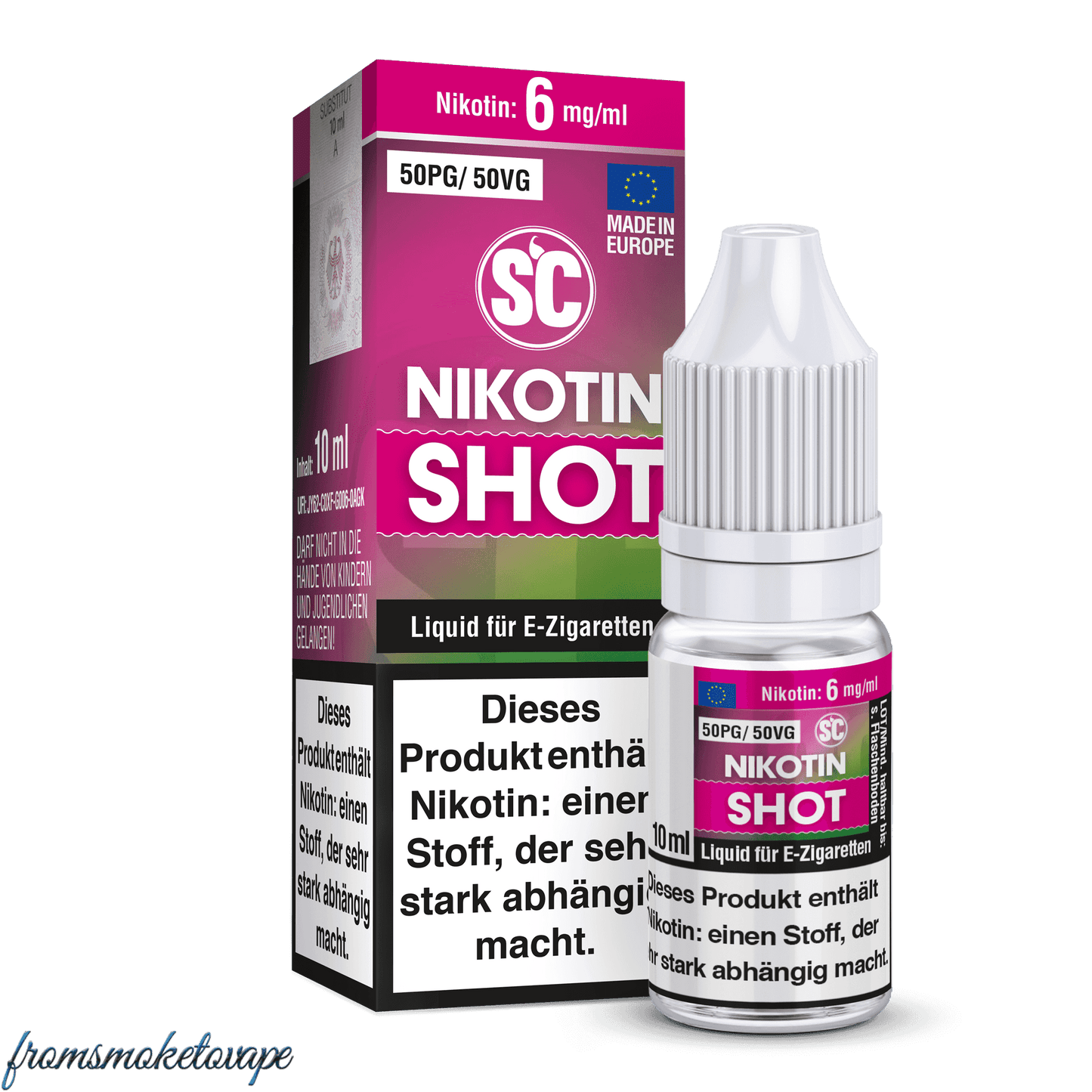 50PG/50VG SC Nikotin Shot 10 ml 6mg/ml für E-Zigaretten