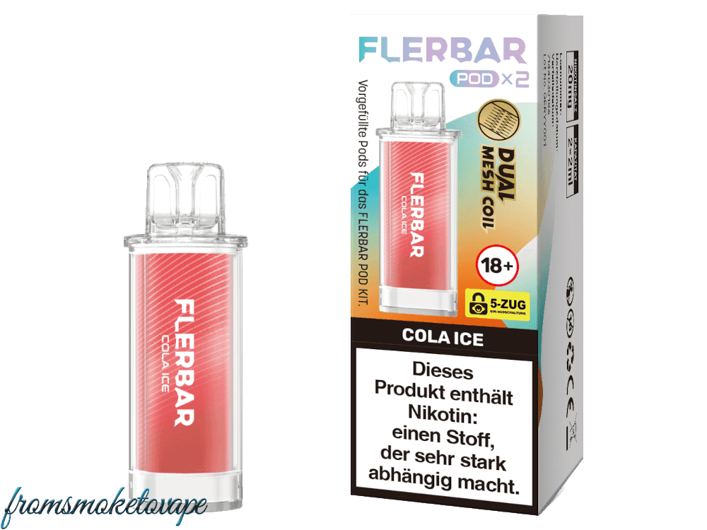 Cola Ice Flerbar POD E-Zigarette, 2 Stück Packung
